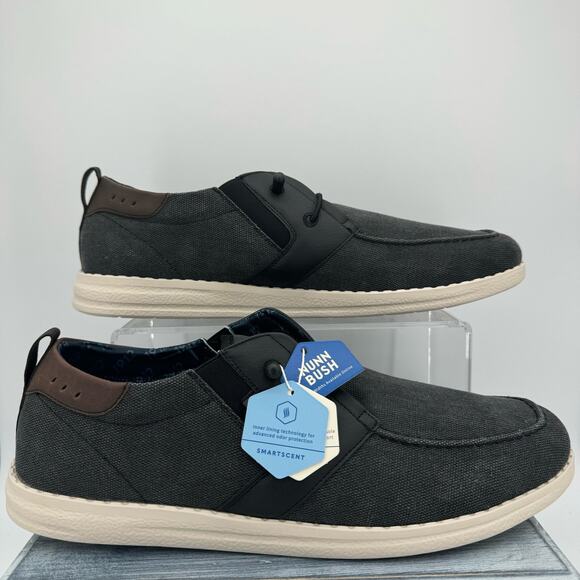 NEW Nunn Bush Brewski Men’s Moc Toe Slip-on Shoes Black Size 14M - Picture 1 of 10